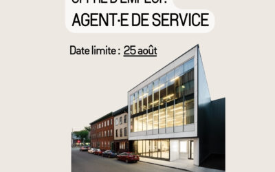 Offre d’emploi : agent·e de service